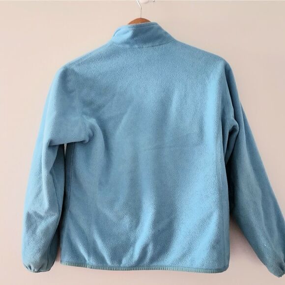Lands End fleece jacket women's size XS 2-4 light blue color - Picture 2 of 6